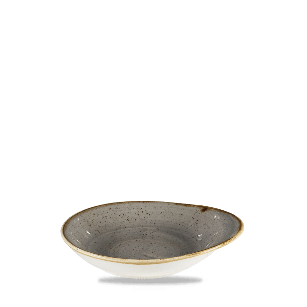 Stonecast Grey Round Dish 6 3/8X5 5/8" Box 12