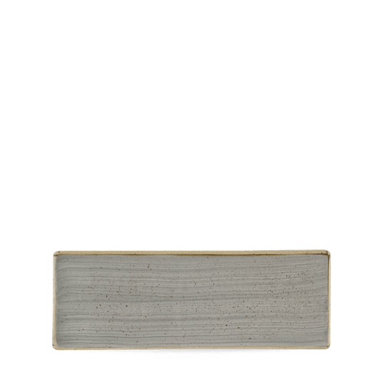 Stonecast Grey Oblong Plate 25X9Cm Box of 6 (3-5 Working Days Delivery)