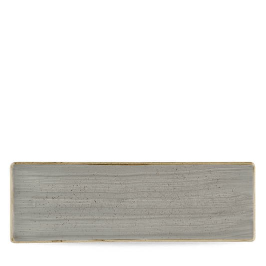 Stonecast Grey Oblong Plate 33X11Cm Box of 6 (3-5 Working Days Delivery)