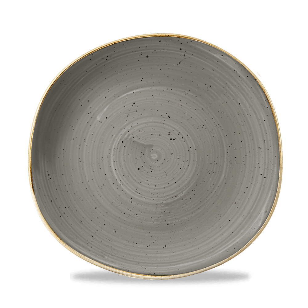 Stonecast Grey Round Trace Plate 26.4Cm Box 12