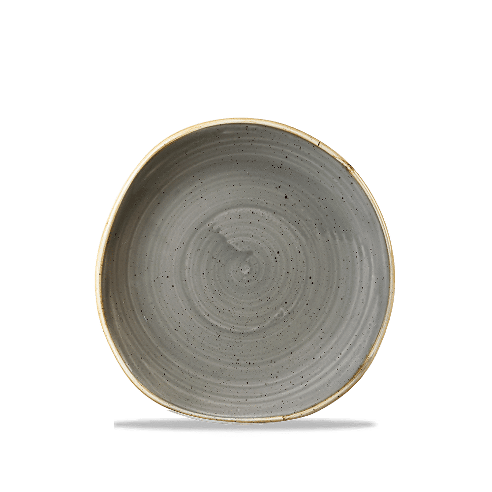 Stonecast Grey Round Trace Plate 18.6Cm Box 12