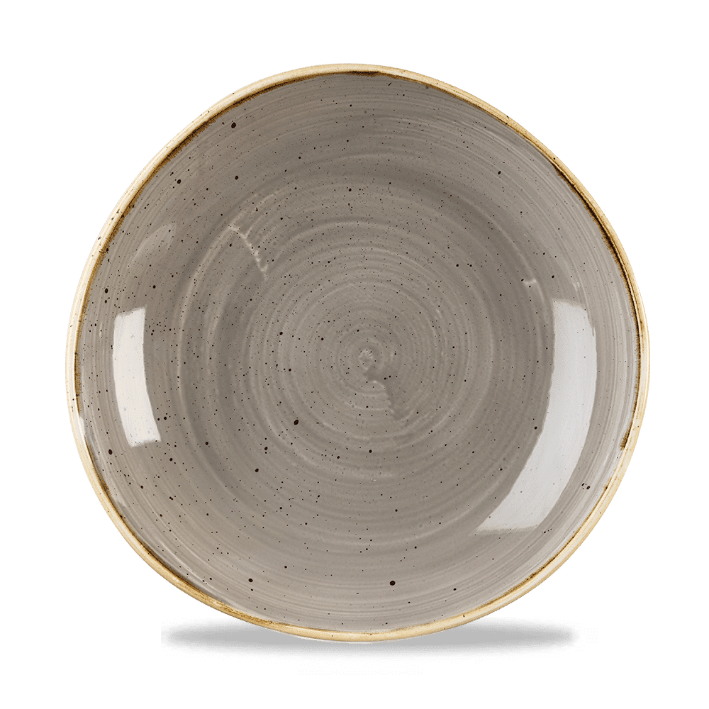 Stonecast Grey Organic Trace Bowl 25.3Cm Box 12