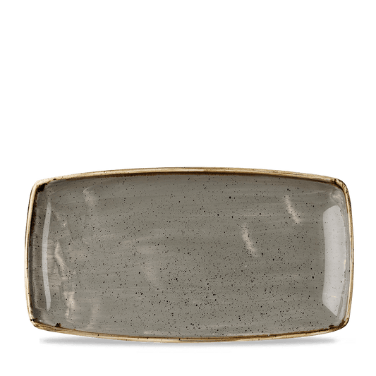 Stonecast Grey Oblong Plate 34.5Cm Box of 6 (3-5 Working Days Delivery)
