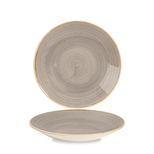 Stonecast Grey Deep Coupe Plate 8 2/3" Box of 12 (3-5 Working Days Delivery)