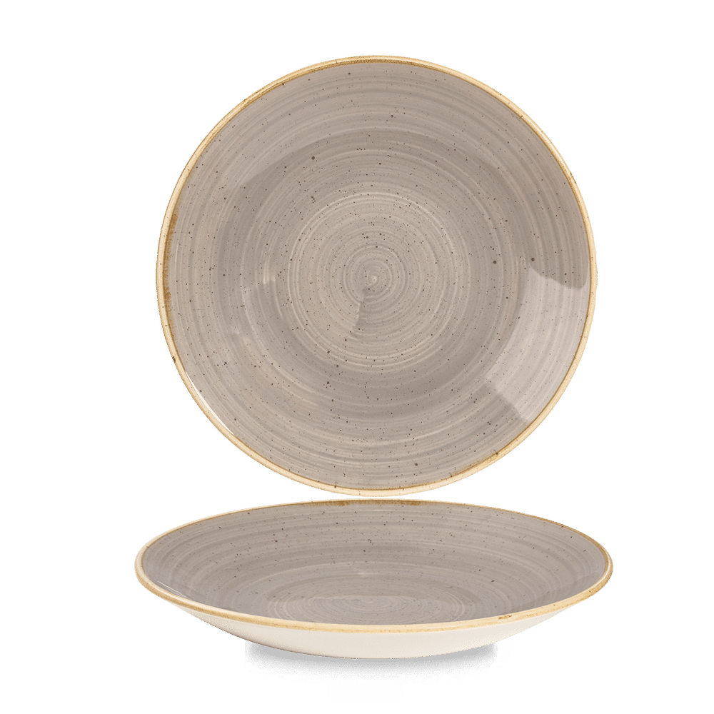 Stonecast Grey  Deep Coupe Plate 9 2/5" Box 12