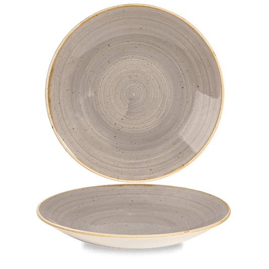 Stonecast Grey Deep Coupe Plate 11" Box of 12 (3-5 Working Days Delivery)