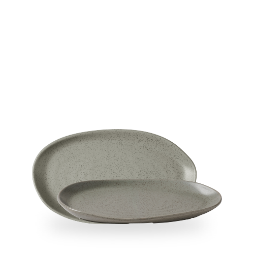 Stonecast Grey Natural Organic Platter 10 1/4 X 5 7/8 Box 6
