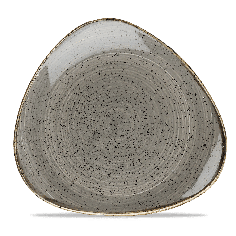 Stonecast Grey Lotus Plate  Box 12