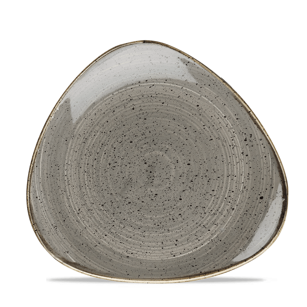 Stonecast Grey Lotus Plate  Box 12