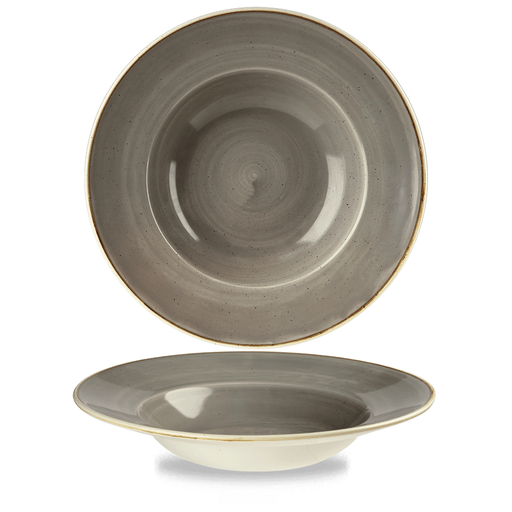 Stonecast Grey Profile Wide Rim Bowl Large 27.69Cm Box 12