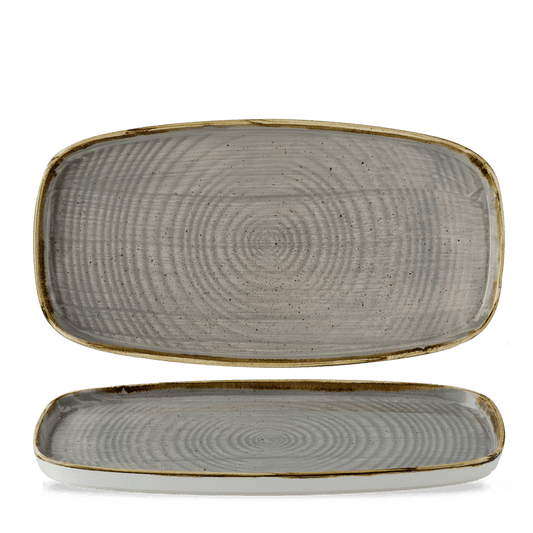 Stonecast Grey Oblong Chefs Plates 11 5/8X5 7/8" Box of 6 (3-5 Working Days Delivery)