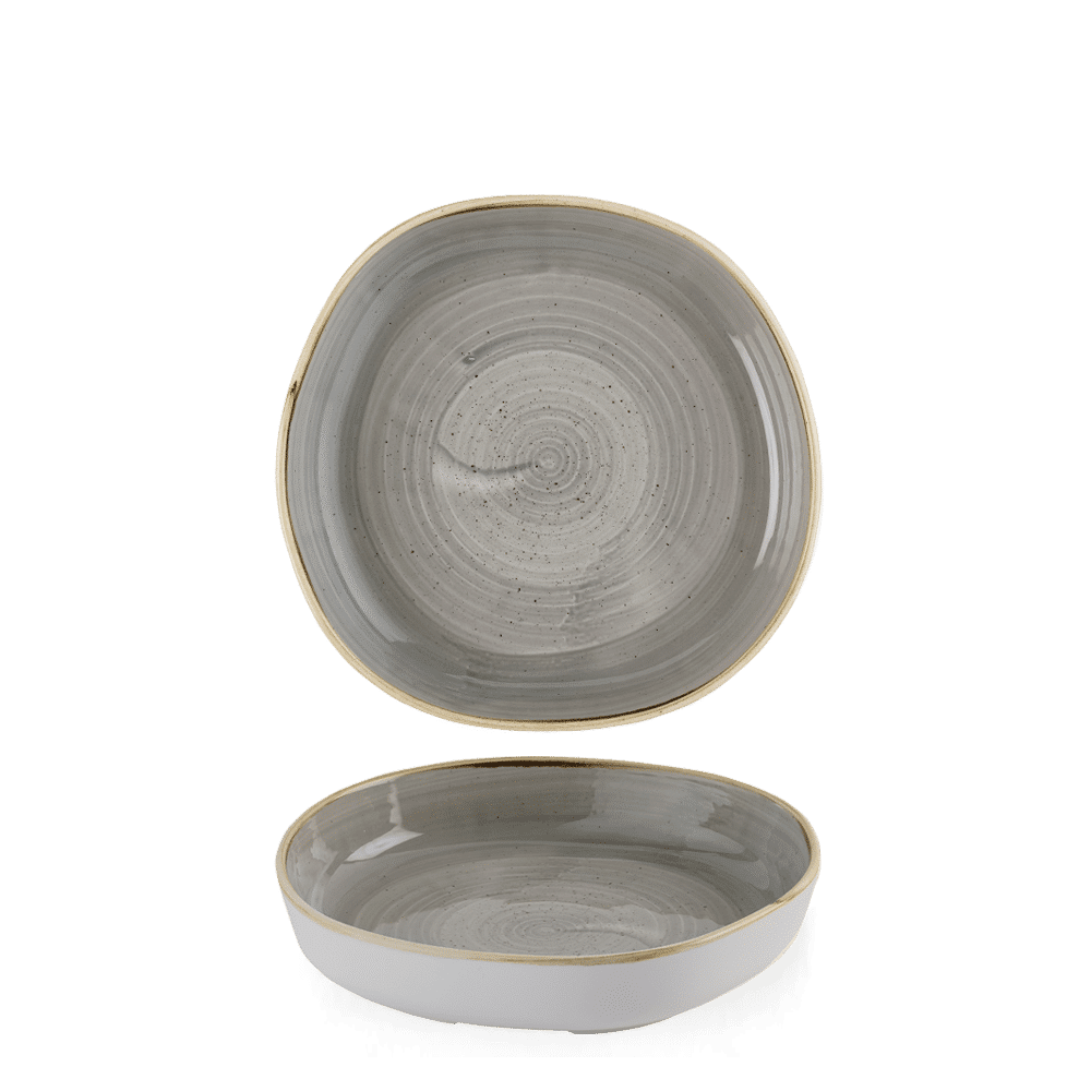 Stonecast Grey Organic Walled Bowl 7 7/8" Box 6
