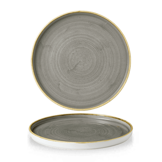 Stonecast Grey Walled Plate 11" Box of 6 (3-5 Working Days Delivery)