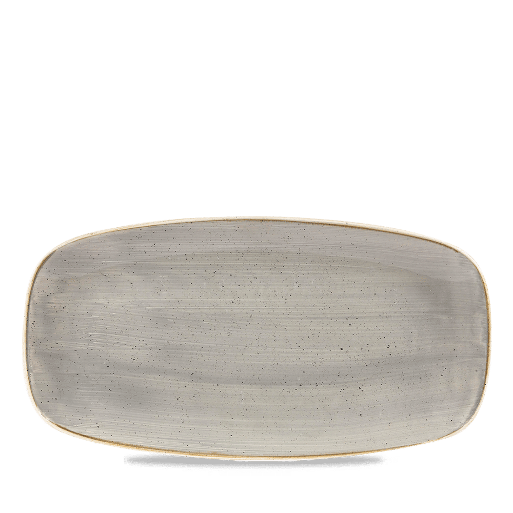 Stonecast Grey  Chefs Oblong Plate 11 3/4X6" Box 12