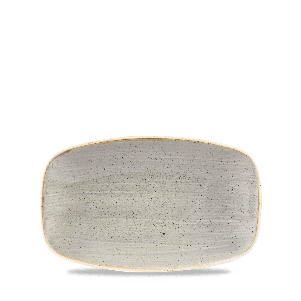 Stonecast Grey Oblong Chefs Plate 7 4/5 X  4 3/4" Box 12