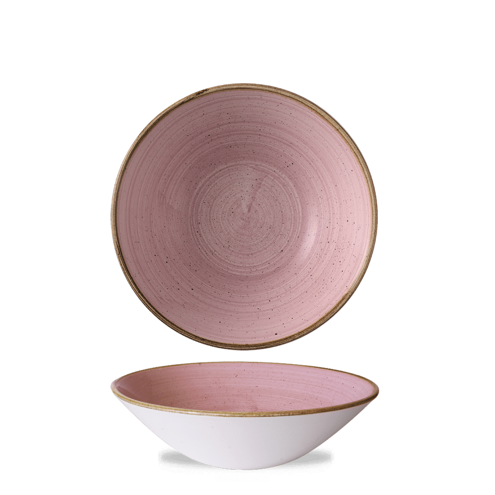Stonecast Petal Pink Evolve Deep Coupe Bowl 7 1/2" Box 6