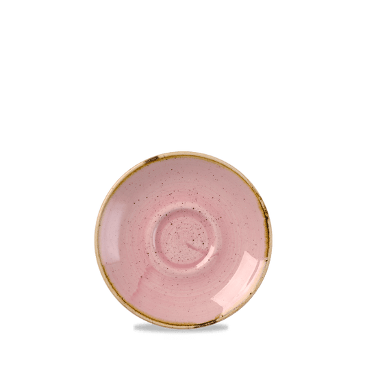 Stonecast Petal Pink Espresso Saucer 4.5" Box of 12 (3-5 Working Days Delivery)