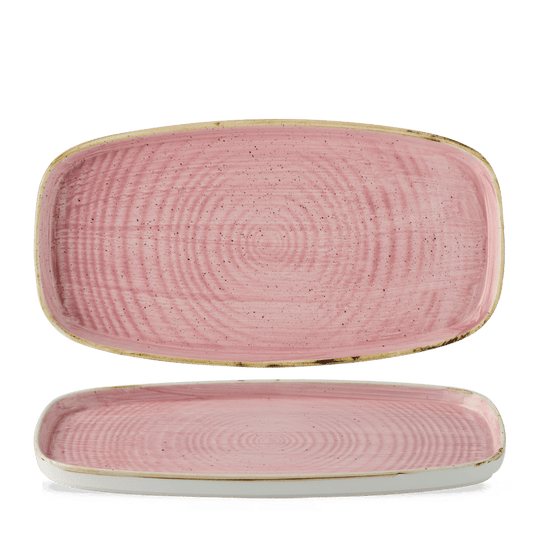 Stonecast Petal Pink Oblong Chefs Plates 11 5/8X5 7/8" Box of 6 (3-5 Working Days Delivery)