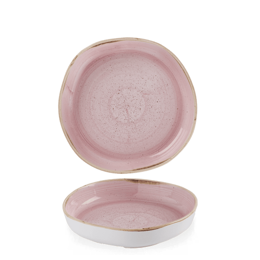 Stonecast Petal Pink Organic Walled Bowl 9 1/4" Box of 6 (3-5 Working Days Delivery)