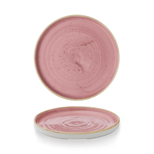 Stonecast Petal Pink Walled Plate 8.67" Box of 6 (3-5 Working Days Delivery)