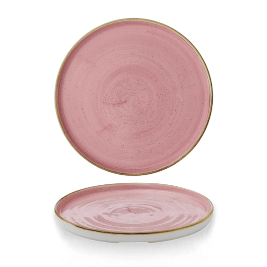 Stonecast Petal Pink Walled Plate 10 2/8" Box of 6 (3-5 Working Days Delivery)