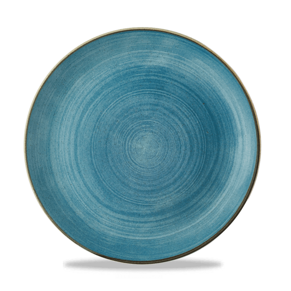 Stonecast Raw Teal Evolve Coupe Plate 10.25" Box 12