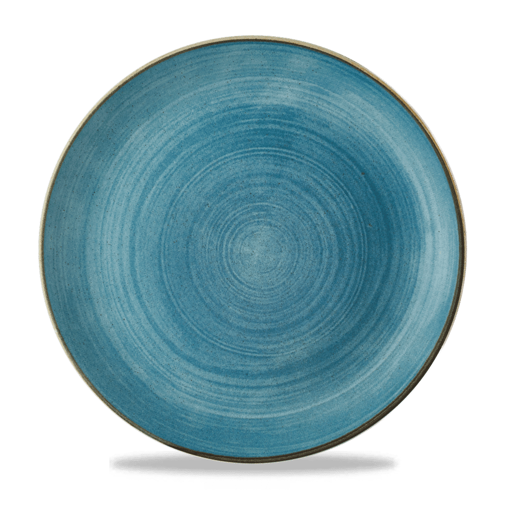 Stonecast Raw Teal Evolve Coupe Plate 11.25" Box 12