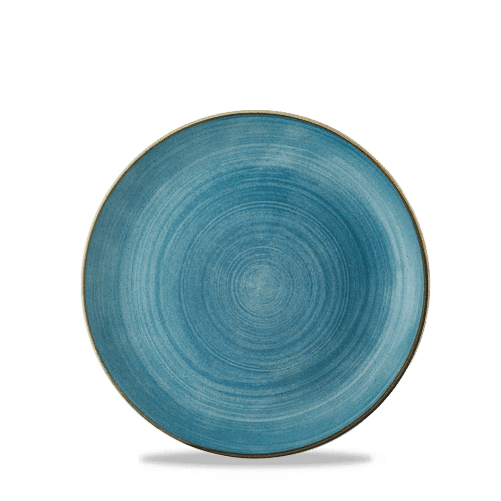 Stonecast Raw Teal Evolve Coupe Plate 6.5" Box 12