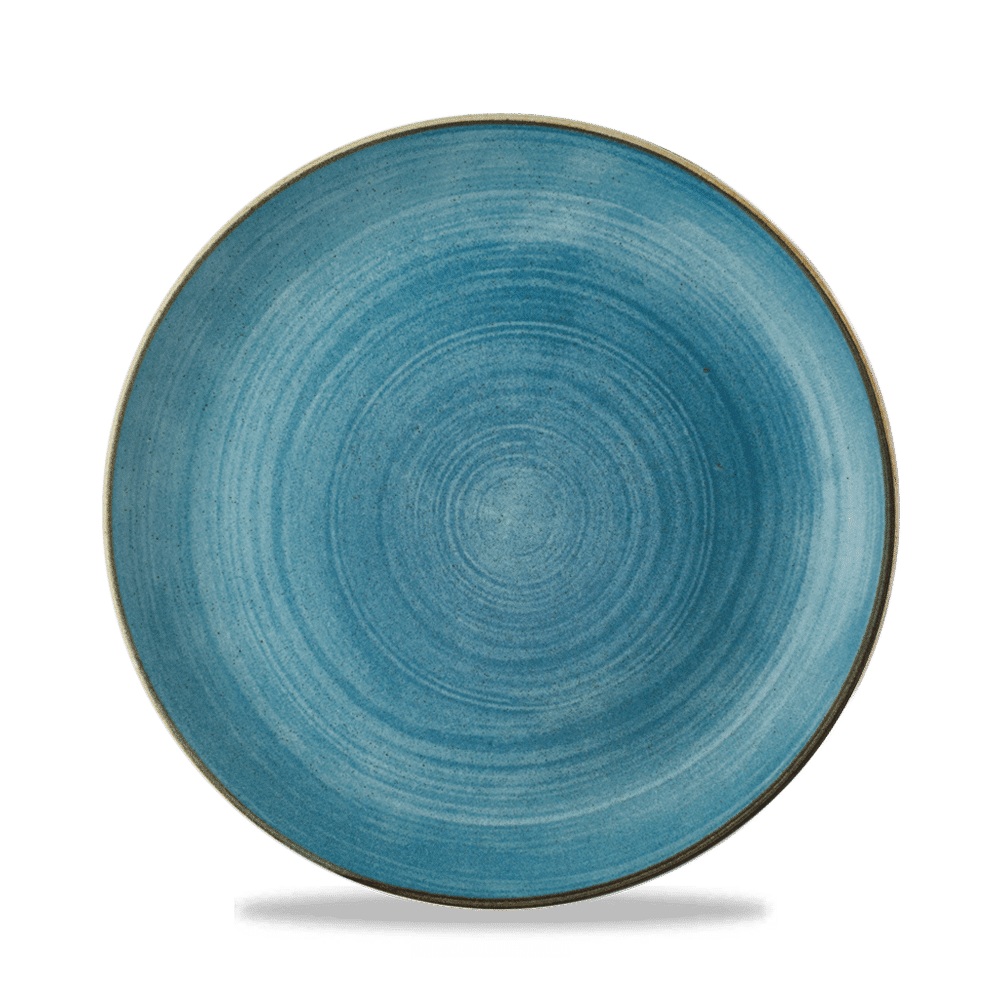 Stonecast Raw Teal Evolve Coupe Plate 8.67" Box 12