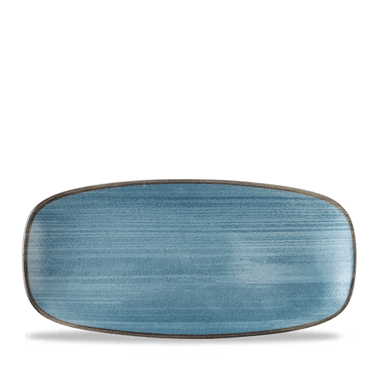 Stonecast Raw Teal Chefs Oblong Plate 10.6"X5" Box of 12 (3-5 Working Days Delivery)