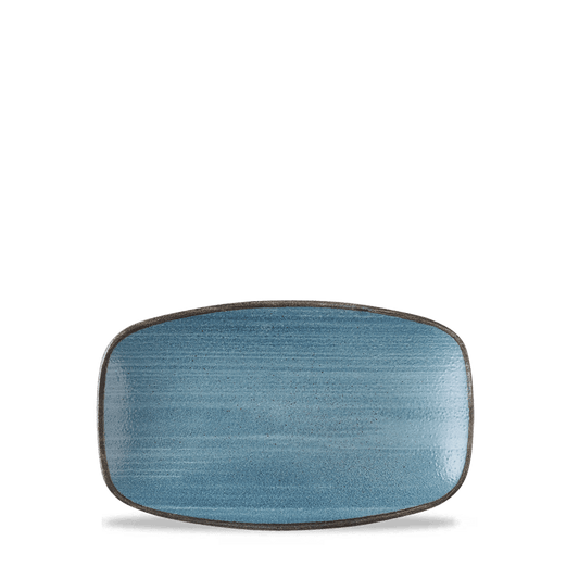 Stonecast Raw Teal Oblong Chefs Plate 7 4/5 X 4 3/4" Box of 12 (3-5 Working Days Delivery)