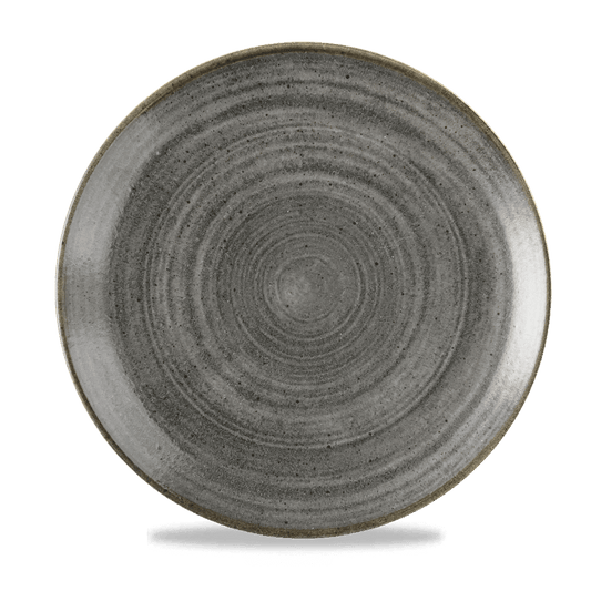 Stonecast Raw Black Evolve Coupe Plate 11.25" Box of 12 (3-5 Working Days Delivery)