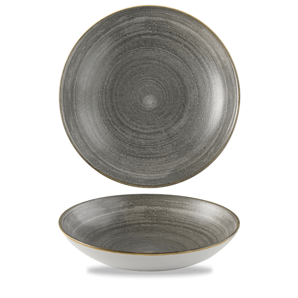 Stonecast Raw Black Evolve Coupe Bowl 9.75" Box 12
