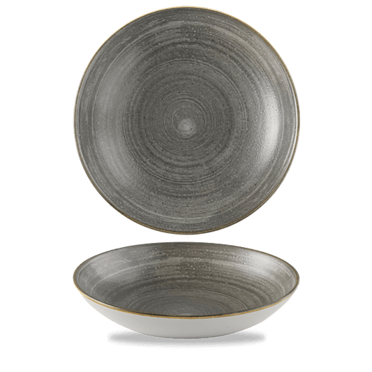 Stonecast Raw Black Evolve Coupe Bowl 9.75" Box of 12 (3-5 Working Days Delivery)