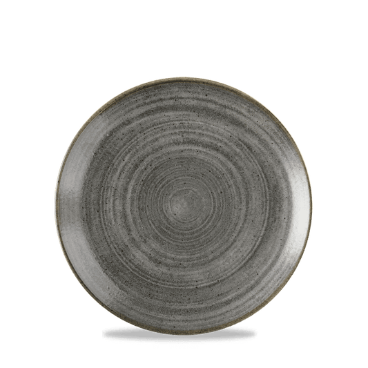 Stonecast Raw Black Evolve Coupe Plate 6.5" Box of 12 (3-5 Working Days Delivery)