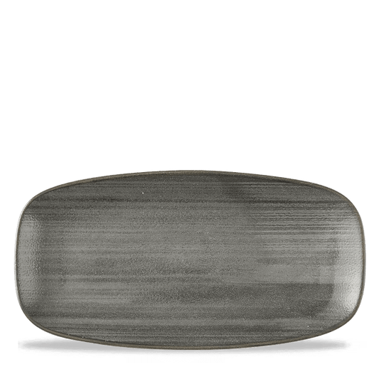 Stonecast Raw Black Chefs Oblong Plate 11 3/4X6" Box of 12 (3-5 Working Days Delivery)