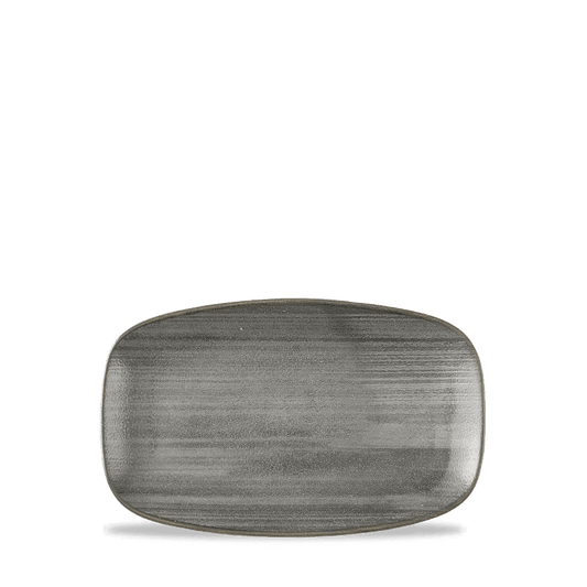Stonecast Raw Black Oblong Chefs Plate 7 4/5 X 4 3/4" Box of 12 (3-5 Working Days Delivery)