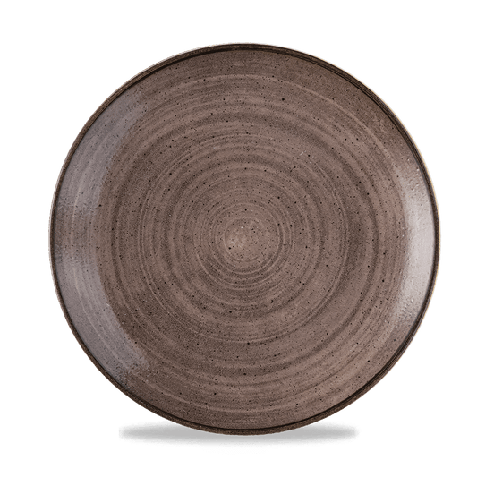Stonecast Raw Brown Evolve Coupe Plate 10.25" Box of 12 (3-5 Working Days Delivery)