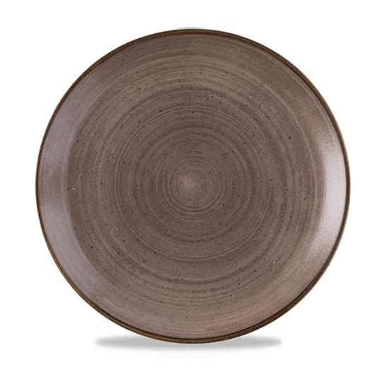 Stonecast Raw Brown Evolve Coupe Plate 11.25" Box of 12 (3-5 Working Days Delivery)