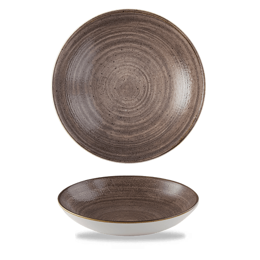 Stonecast Raw Brown Coupe Bowl 7.25" Box of 12 (3-5 Working Days Delivery)