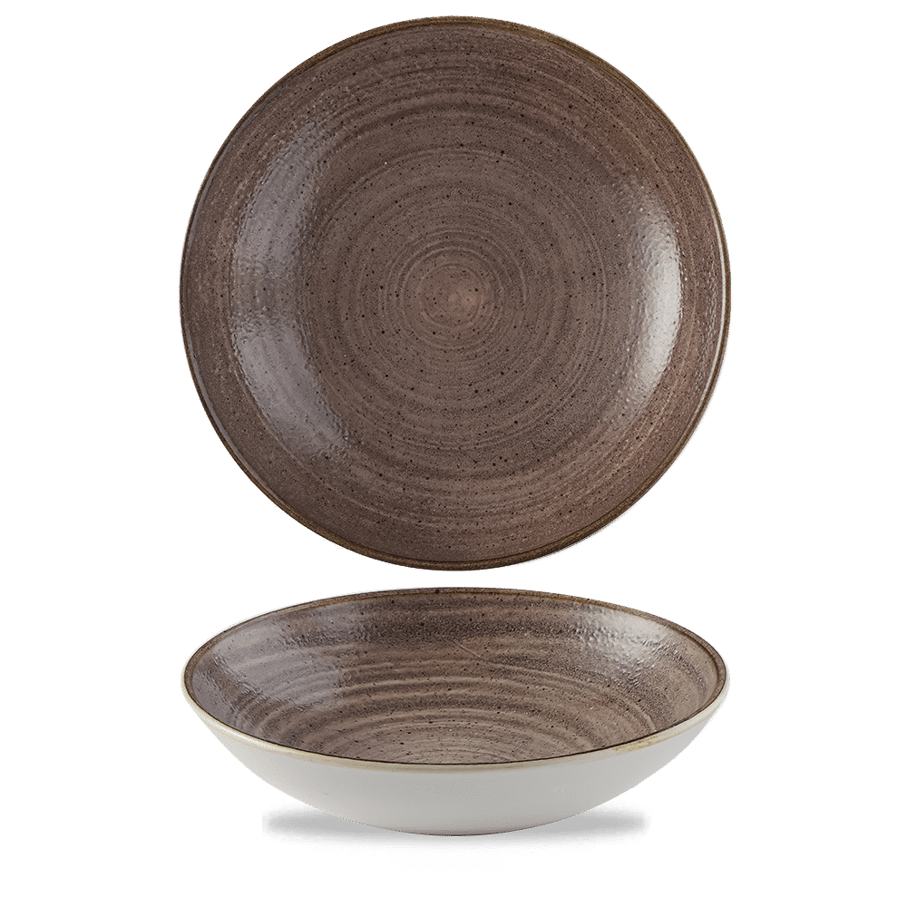 Stonecast Raw Brown Evolve Coupe Bowl 9.75" Box 12