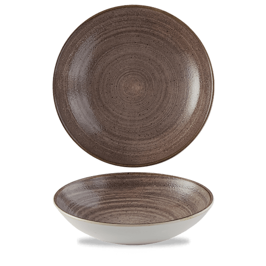 Stonecast Raw Brown Evolve Coupe Bowl 9.75" Box of 12 (3-5 Working Days Delivery)