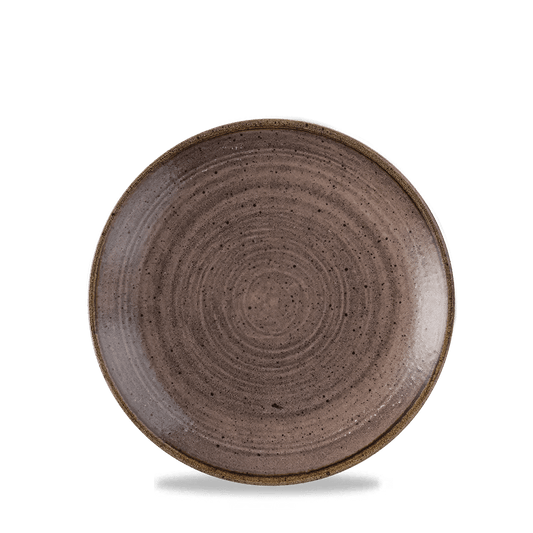 Stonecast Raw Brown Evolve Coupe Plate 6.5" Box of 12 (3-5 Working Days Delivery)