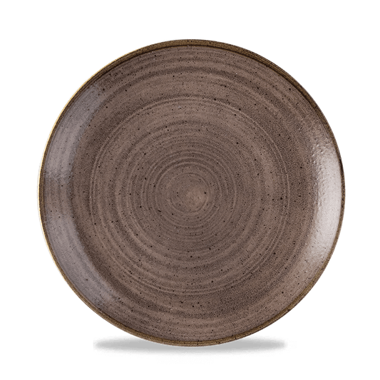 Stonecast Raw Brown Evolve Coupe Plate 8.67" Box of 12 (3-5 Working Days Delivery)