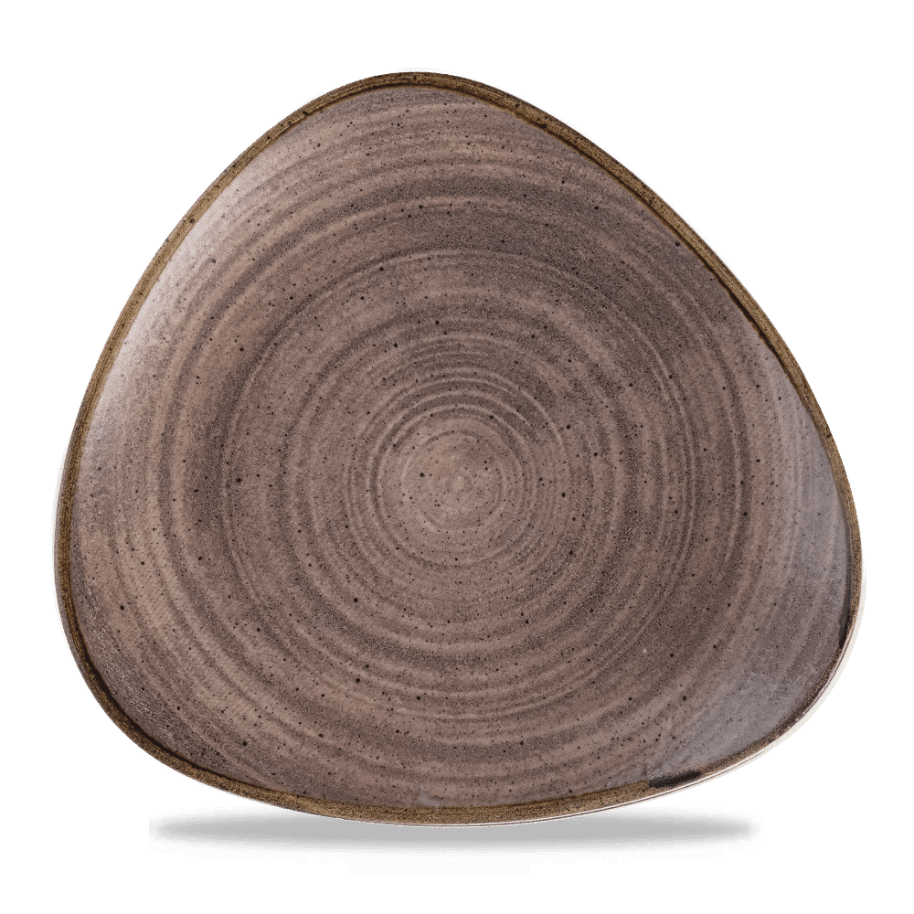 Stonecast Raw Brown Lotus Plate 11 1/4" Box 12