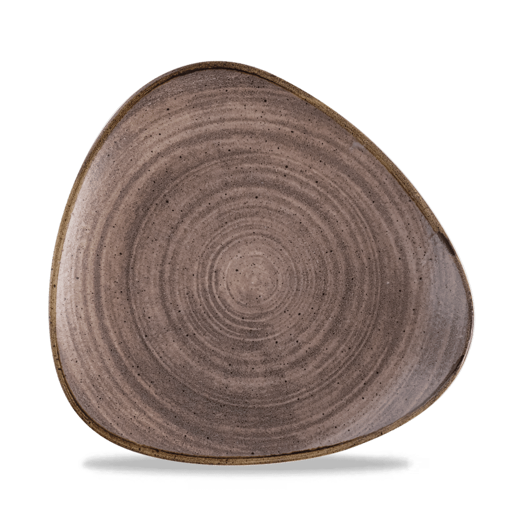 Stonecast Raw Brown Lotus Plate 9 5/8" Box 12