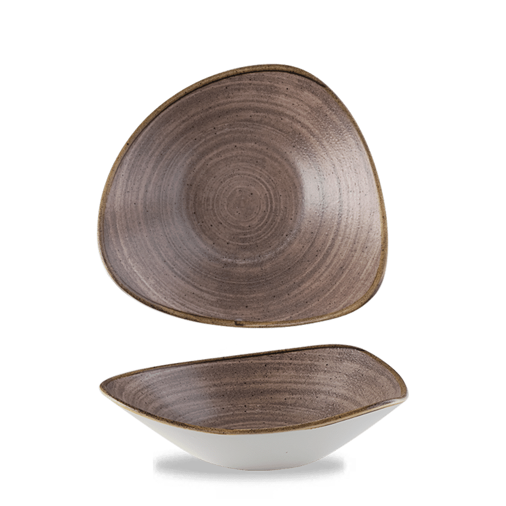 Stonecast Raw Brown Lotus Bowl 9" Box 12