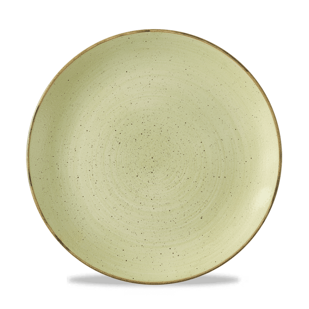 Stonecast Raw Green Evolve Coupe Plate 10.25" Box 12