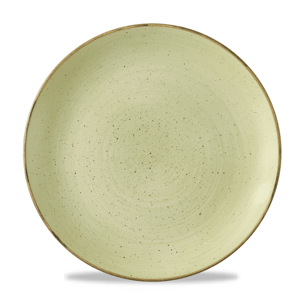 Stonecast Raw Green Evolve Coupe Plate 11.25" Box 12