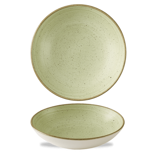 Stonecast Raw Green Evolve Coupe Bowl 9.75" Box of 12 (3-5 Working Days Delivery)